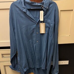 Tommy Bahama Dusty Blue Long-Sleeve Button Down Shirt New with Tags